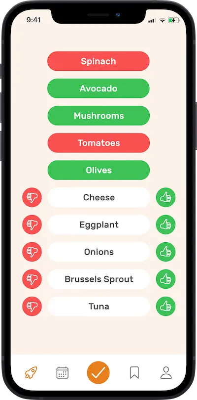 Omnifood mobile application image